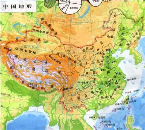高清中国地形图八张(4)_中国地图_初高中地理网