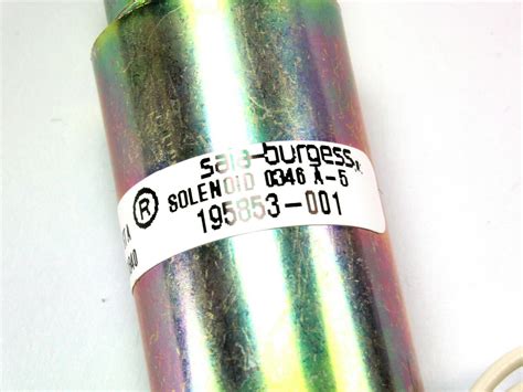 LEDEX Saia Burgess Tubular Solenoid STA Series 195853-001 Cage 81840 ...