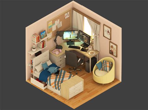 3DMAX室内卧室练手|空间|家装设计|ONEZWB - 原创作品 - 站酷 (ZCOOL)