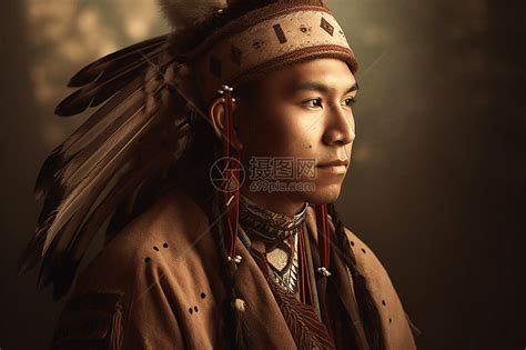 身穿土著传统服装的男人高清图片下载-正版图片600178986-摄图网