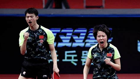 2019乒乓球亚锦赛混双半决赛，王楚钦孙颖莎VS黄镇廷杜凯琹