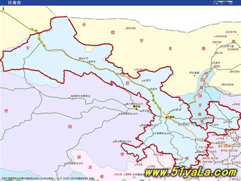 甘肃省地图