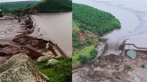 巴基斯坦石坝开闸泄洪似电影特效：水浪涌上几十米高空_洪水_贝拉_水流