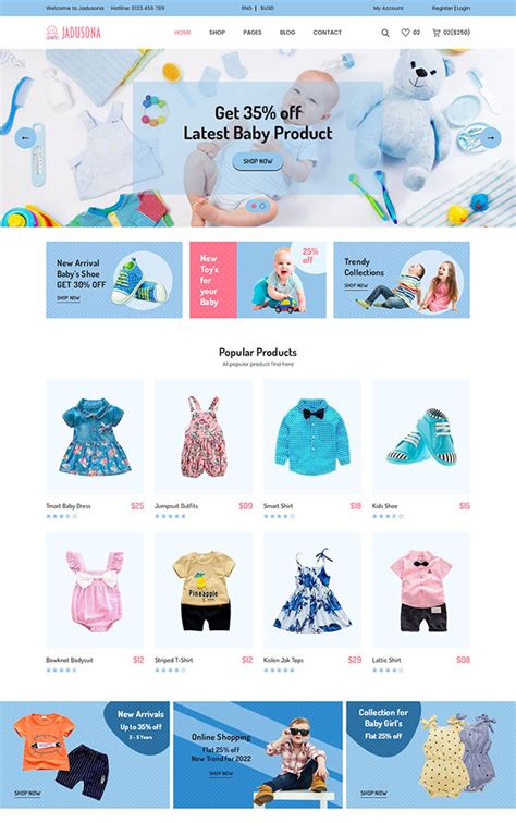 婴儿用品服装网站模板母婴用品网站模板-云资源分享网