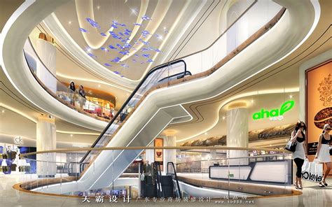 购物中心的室内效果 - 建筑规划 - 毕马汇 Nbimer