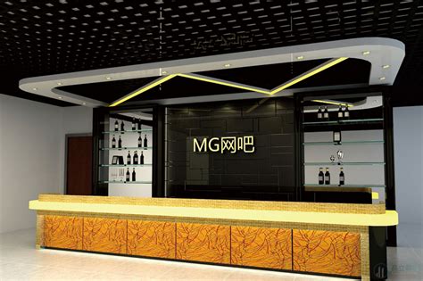 创意型IT网吧装修设计效果图-杭州众策装饰装修公司