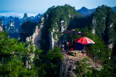 湖南省张家界国家森林公园景点航拍—高清视频下载、购买_视觉中国视频素材中心