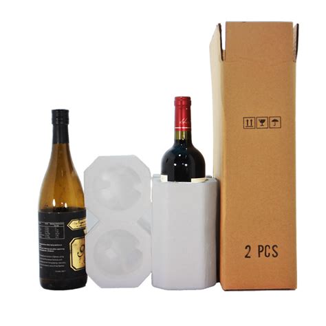 2支葡萄酒红酒勃艮第酒瓶快递包装运输泡沫箱-阿里巴巴