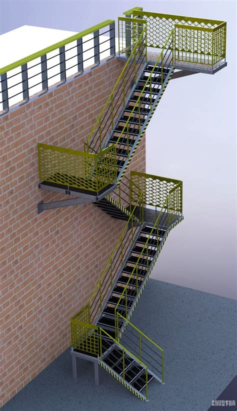 复式标准钢结构楼梯施工做法CAD设计详细图纸_楼梯电梯构造图_土木在线