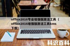 office2016破解版-Office2016专业增强版下载 永久激活版(含激活密钥)_hp91下载网