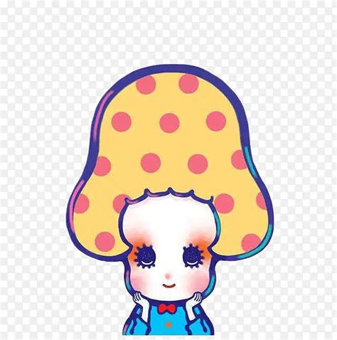 蘑菇头女孩图片