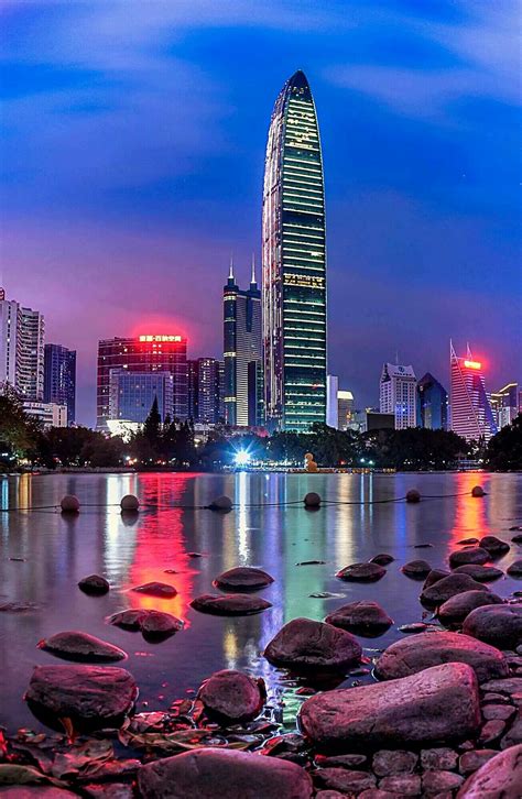 深圳城市夜景摄影图高清摄影大图-千库网