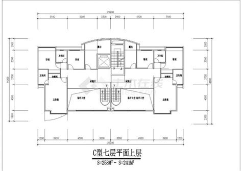 锦州市某教师家属院7层砖混结构住宅楼平面设计CAD图纸（7层为复式）_居住建筑_土木在线