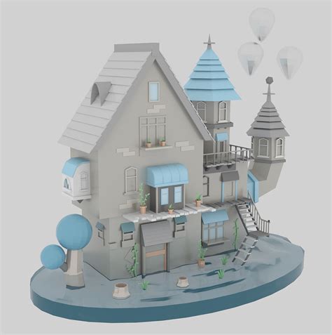 3Dmax建模 房子|三维|建筑/空间|亻旁的但 - 原创作品 - 站酷 (ZCOOL)