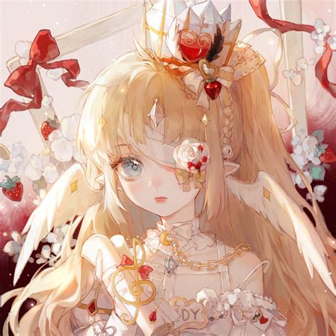 单人头像甜美女生动漫版