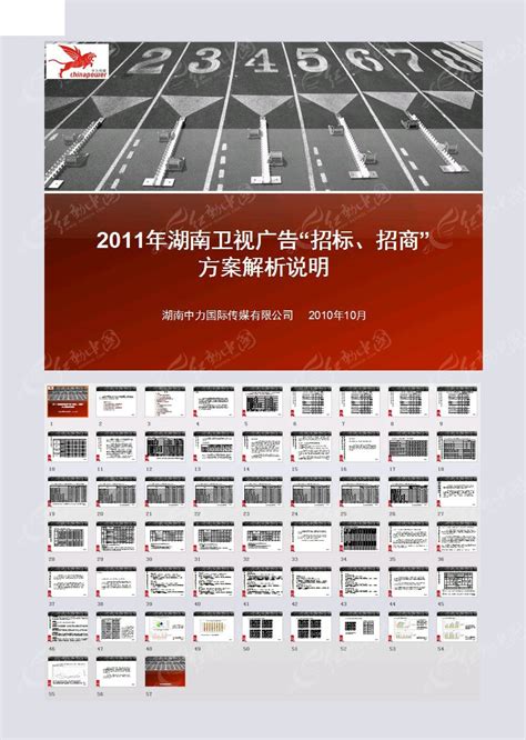 湖南卫视广告招标招商方案说明PPT模板素材免费下载_红动中国