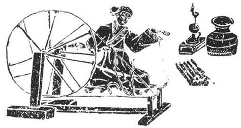 古代纺织工具脚踏缫车,文物考古,文化艺术,摄影素材,汇图网www.huitu.com