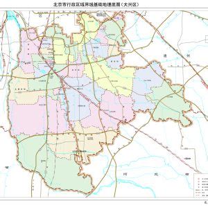 北京市大兴区地图高清版大图_最新大兴区行政区划图全图-地图网