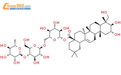 积雪草酸-28-O-鼠李糖(1-4)葡萄糖(1-6)葡萄糖苷「CAS号：160669-23-8」 – 960化工网