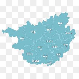 广西各市地图图片