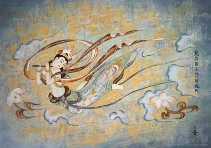 飞天壁画图片