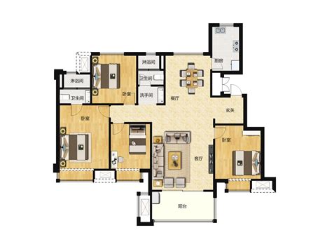 200平米户型图 200平方房屋设计图→MAIGOO图库
