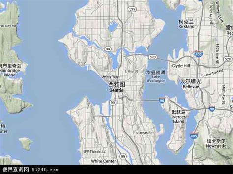 西雅图地图 - 西雅图卫星地图 - 西雅图高清航拍地图 - 便民查询网地图