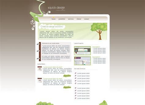 简约型环保公司网站模板