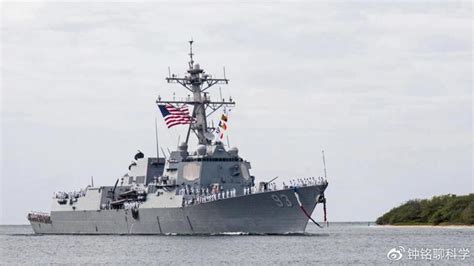 美加战舰过航台湾海峡，我国海军强势拦截，迫使美舰改道_腾讯视频