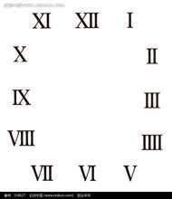 罗马数字1到12怎么写
