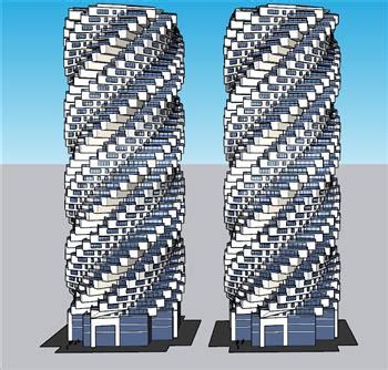 现代超高层异形综合大厦3dmax 模型下载-光辉城市