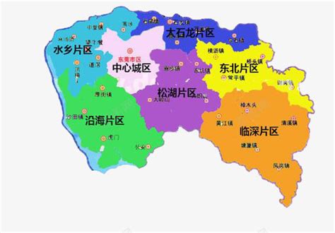 东莞市行政区划图图片 东莞市行政区划图图片