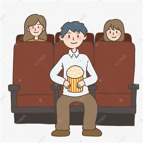 看电影的图片