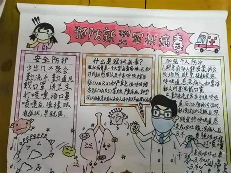 关于抗击冠状病毒的手抄报内容图片小学生_小小画家