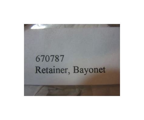 Applied Materials (AMAT) EPI 670787 Retainer, Bayonet 7810 Style in USA, Europe, China, and Asia