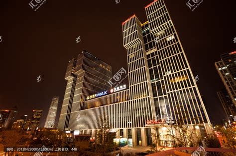 北京CBD万达广场夜景,都市风光,建筑摄影,摄影素材,汇图网www.huitu.com