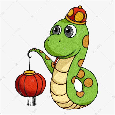 手绘新年中国风蛇宝宝素材图片免费下载-千库网