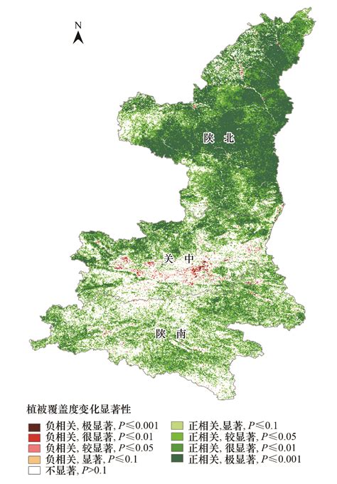 陕西省退耕还林植被覆盖度与湿润指数的变化关系