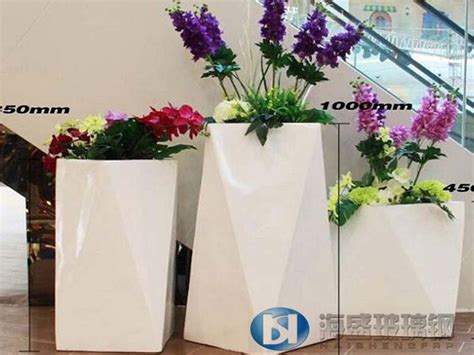 落地大花瓶酒店庆典商场公共区域玻璃钢花瓶艺术工艺摆设3件套摆件花器