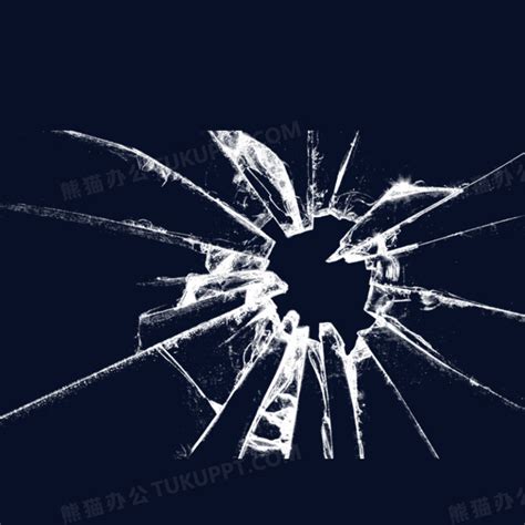 钢化玻璃裂痕PNG图片素材下载_裂痕PNG_熊猫办公