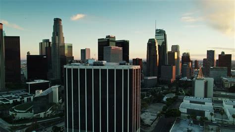 洛杉矶市中心的鸟瞰图—高清视频下载、购买_视觉中国视频素材中心