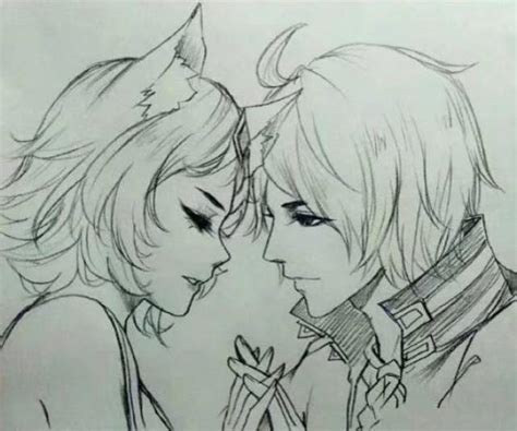 妲己古风彩铅画头像女生
