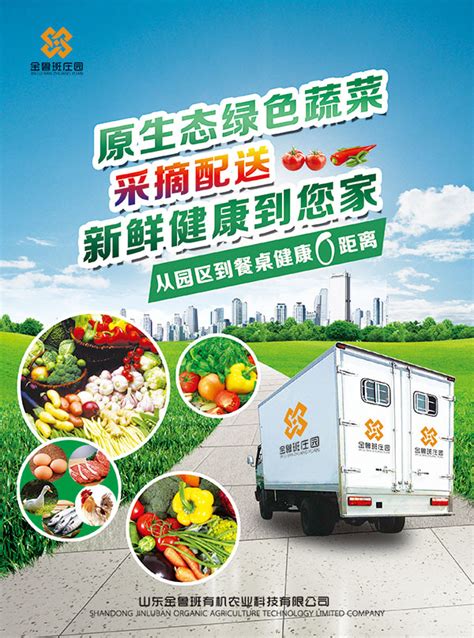生鲜新鲜蔬菜配送到家蔬菜水果促销宣传海报图片下载 - 觅知网