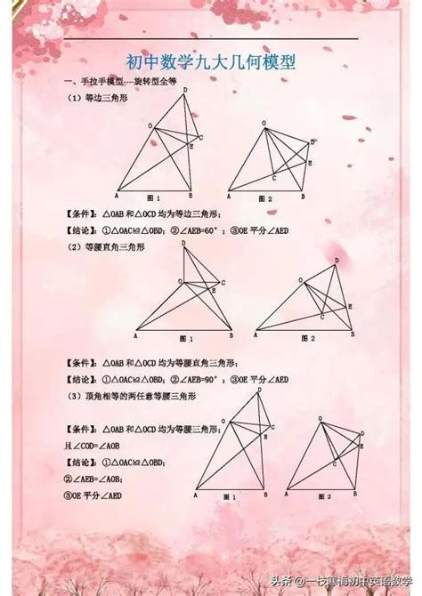 杭州初中数学几何模型大全_中考数学_杭州中考网