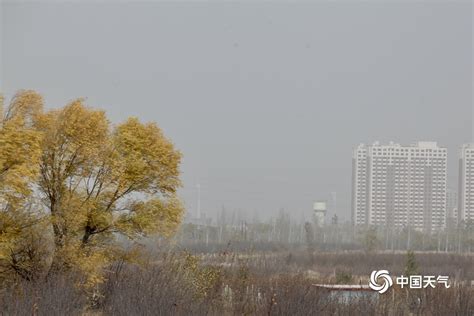 浮尘来袭！北京延庆污染严重 能见度不佳-天气图集-中国天气网
