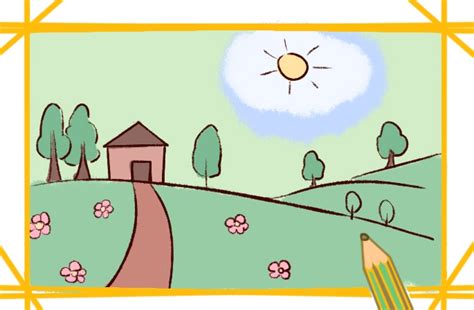 学画简笔画之风景篇：美丽的春天简笔画图片怎么画（卡通人物简笔画） - 有点网 - 好手艺