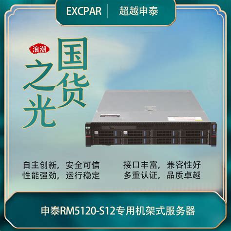 国产服务器超越申泰RM5120-S12机架式服务器申威SW3231处理器32核-淘宝网