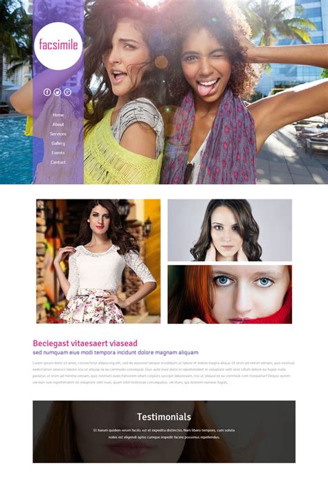 时尚潮流网页模板是一款HTML5模板，适合女性时尚潮流网站模板下载。_金屋文档