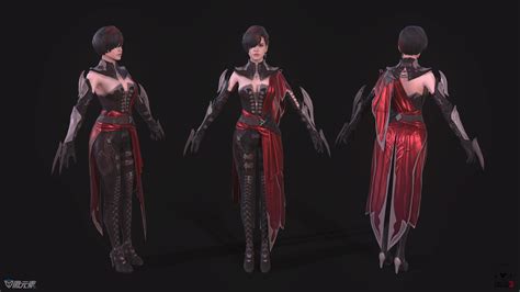 Darkness Rises 美女 忍者 女刺客 飞贼 黑衣人 蒙面-独立角色模型-微元素 - Element3ds.com!