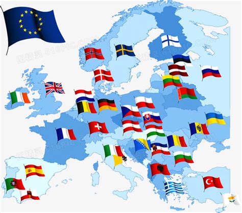 欧洲成员国国旗合集-快图网-免费PNG图片免抠PNG高清背景素材库kuaipng.com